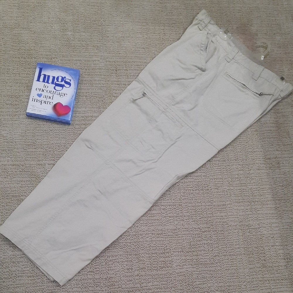 Faded Glory Tan Cargo Pants Casual Comfort